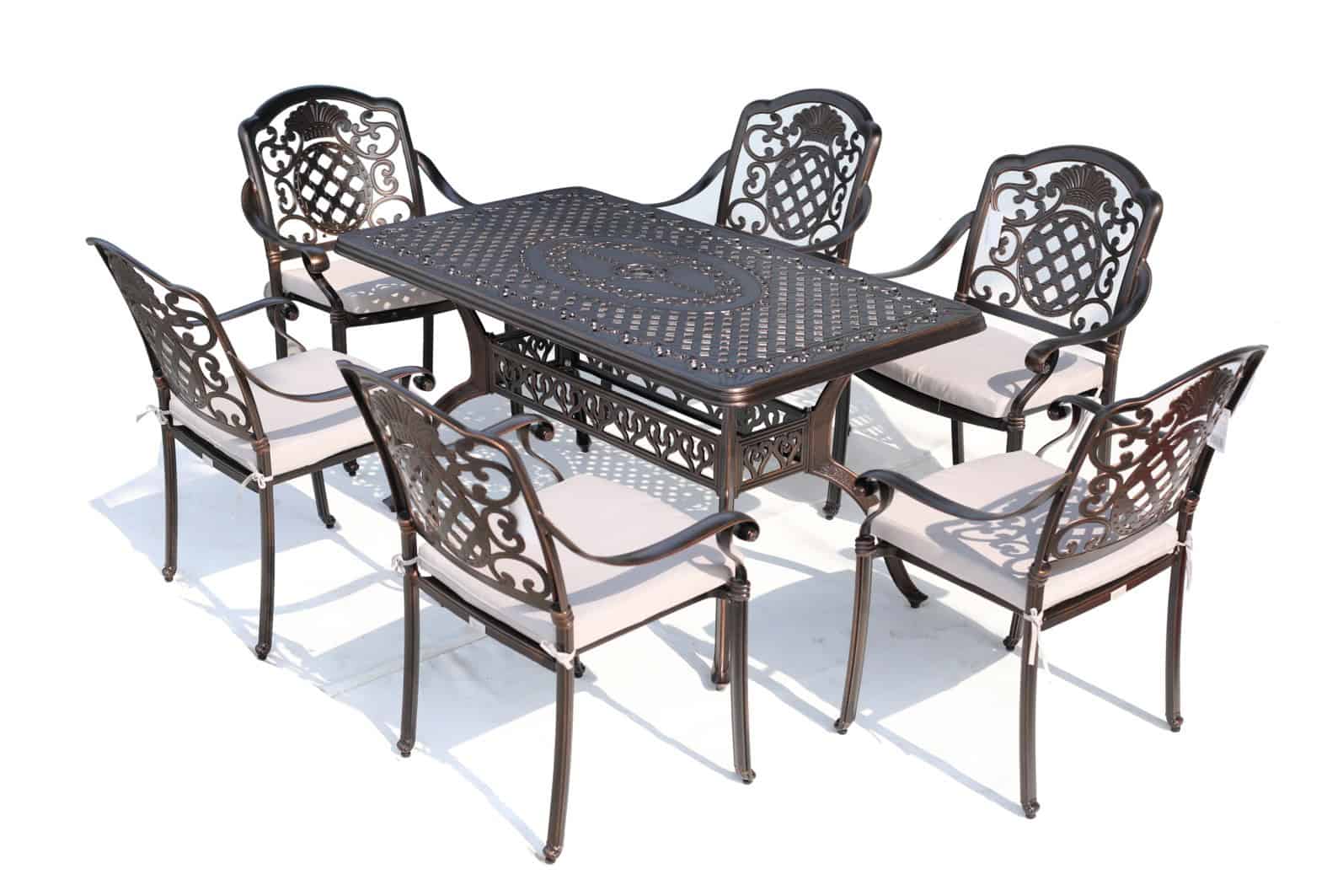 פינת אוכל יציקת אלומיניום יוקרתית "קליבלנד"