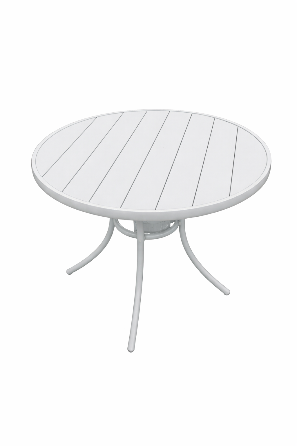 שולחן קפה אלומיניום דגם "מרסיי" לבן