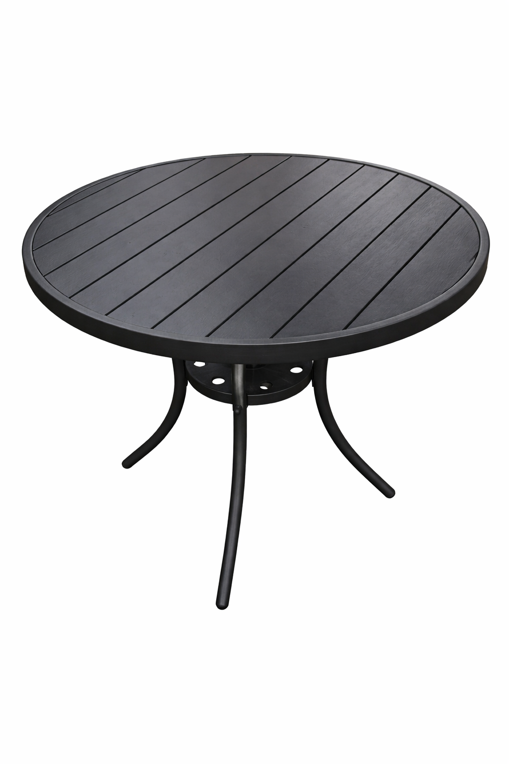 שולחן קפה אלומיניום דגם "מרסיי" אפור כהה