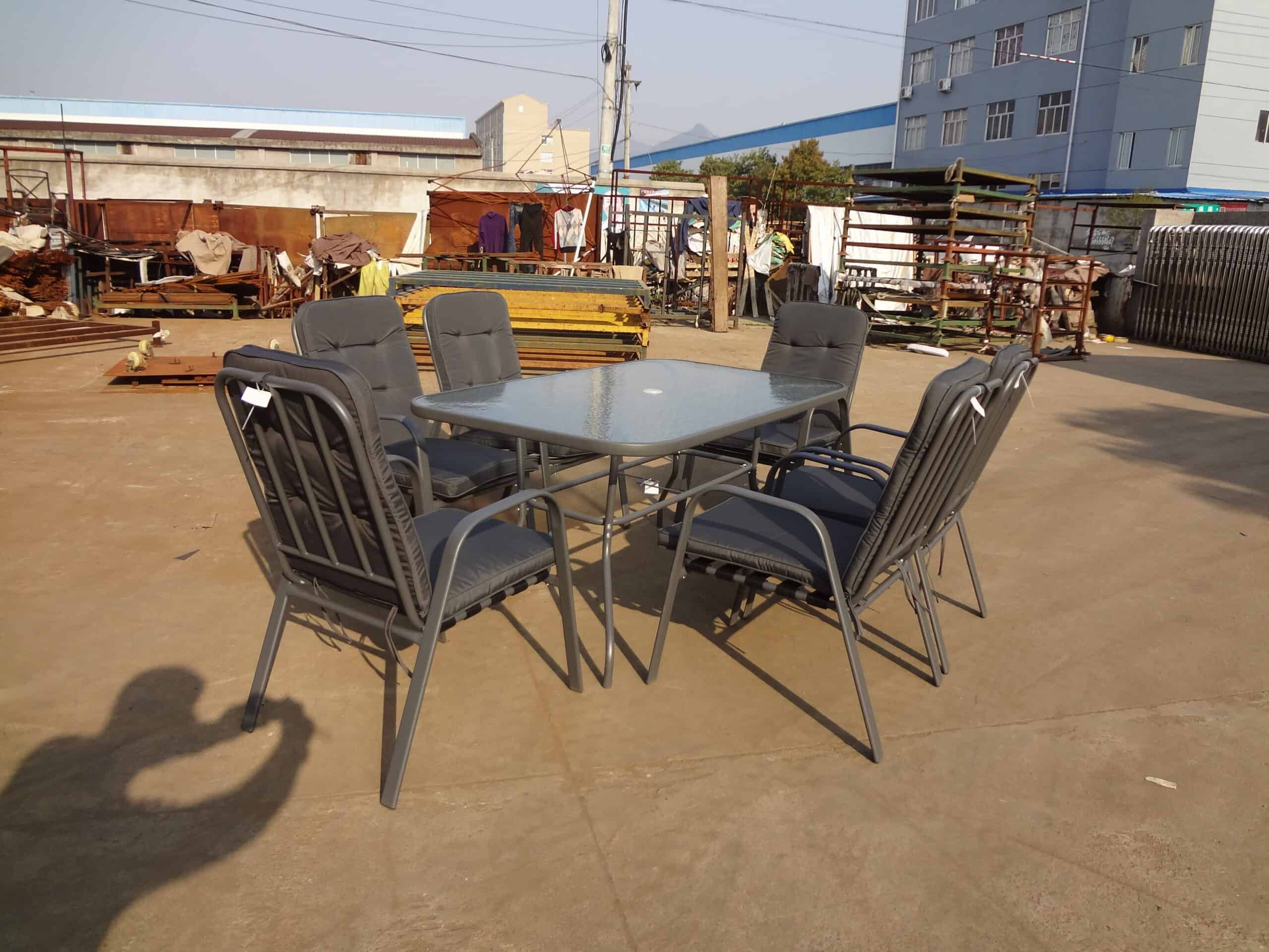 פינת אוכל דגם "זנזיבר" אפורה