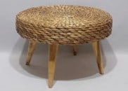 הדום עגול בעבודת יד מסיבי מים טבעיים