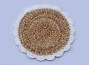 פלייסמנט קש טבעי בעבודת יד