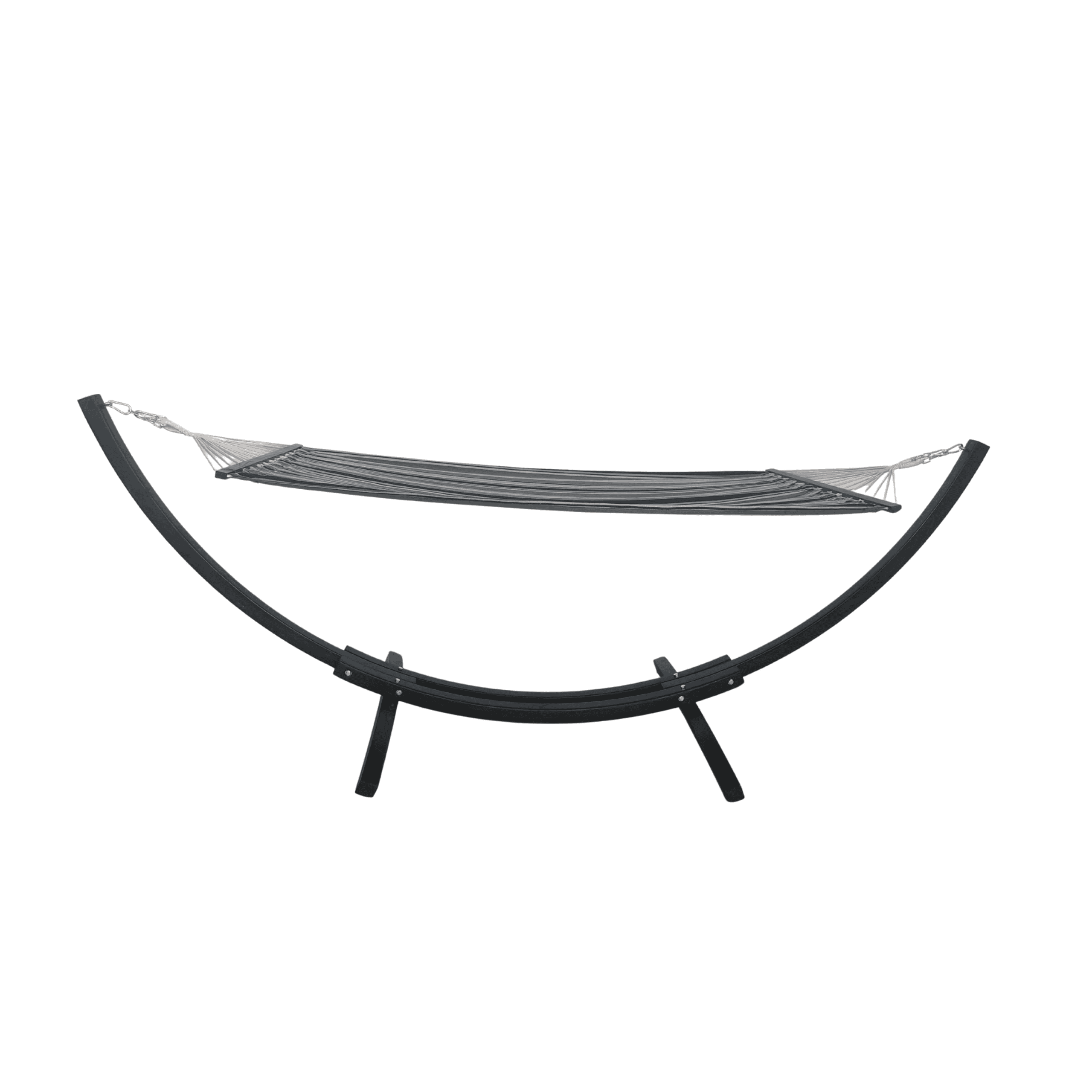 מתקן ערסל עץ ענק כולל ערסל צבע שחור(ברקודה)