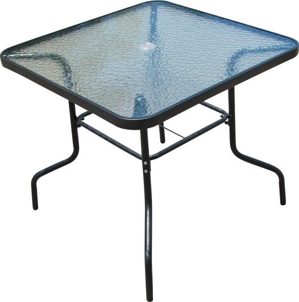 שולחן מתכת מרובע 80*80 צבע שחור (סנט לואיס)