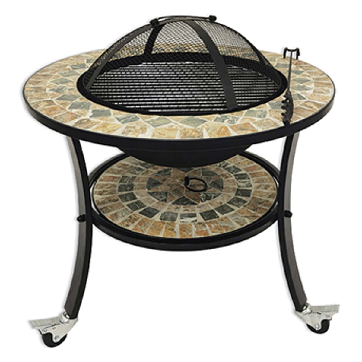 מחמם/מנגל שולחני עגול משולב פסיפס(פירנצה)