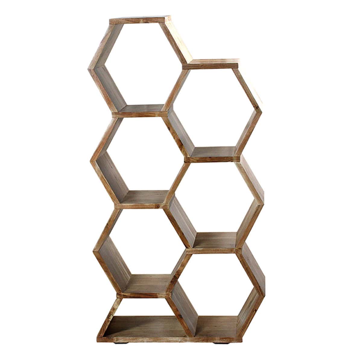 כוורת משושה 7 תאים עשוי עץ שיטה