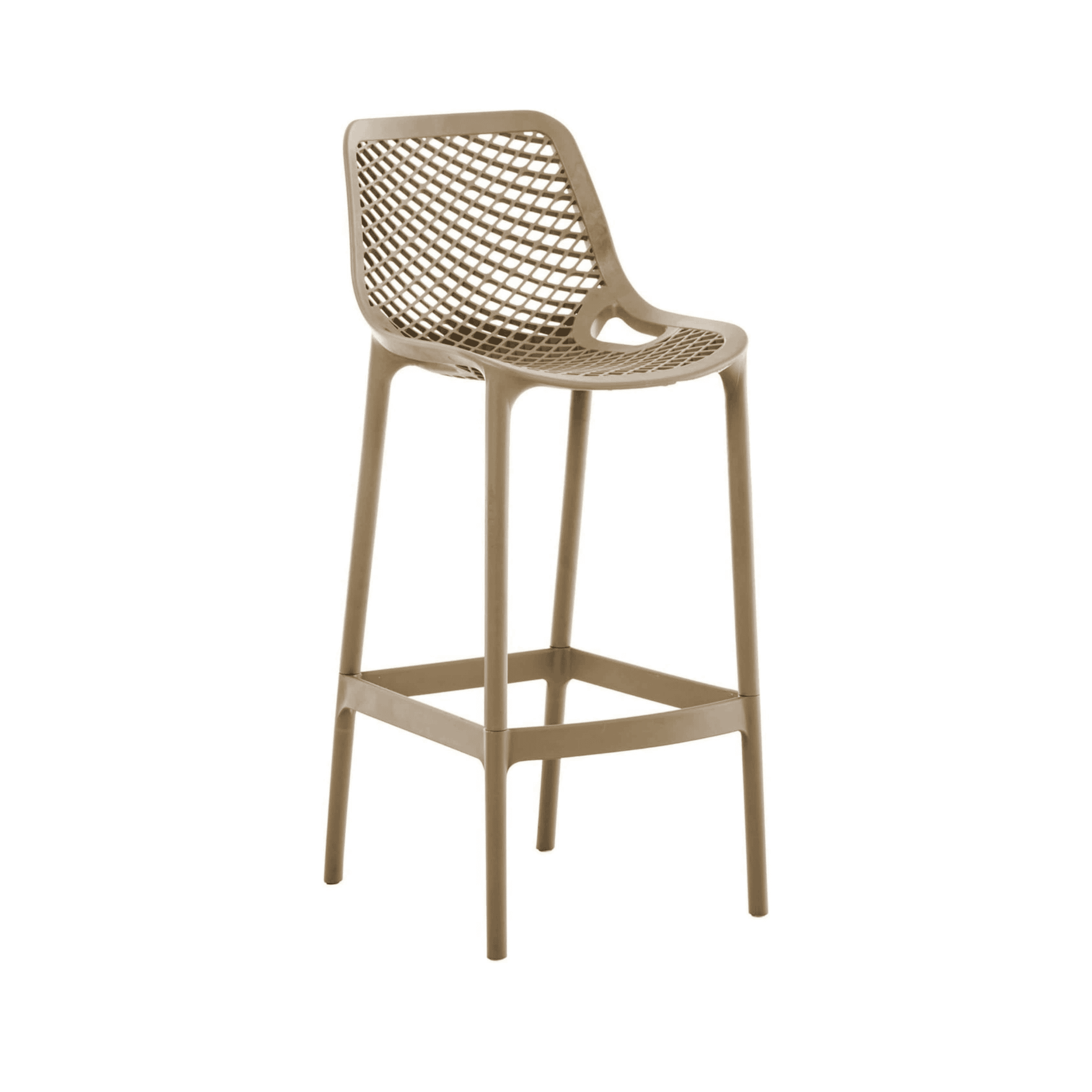 כיסא בר פלסטיק איכותי צבע קפה(שיקגו)