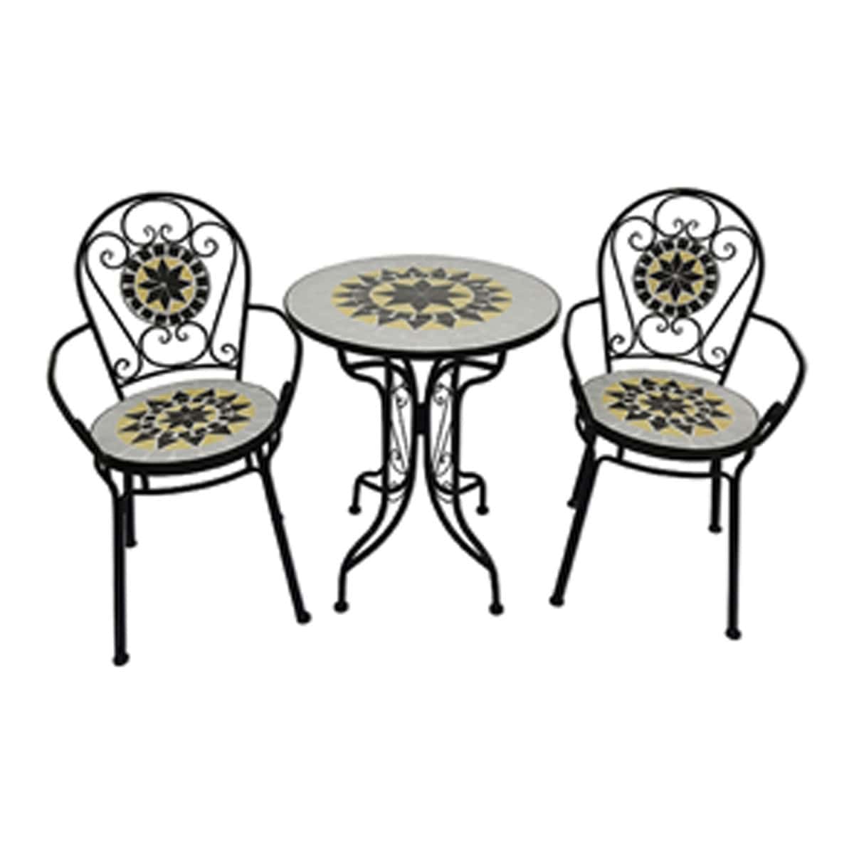 סט ספיפס הכולל שולחן 60 ס"מ ו- 2 כסאות(ולנסיה)