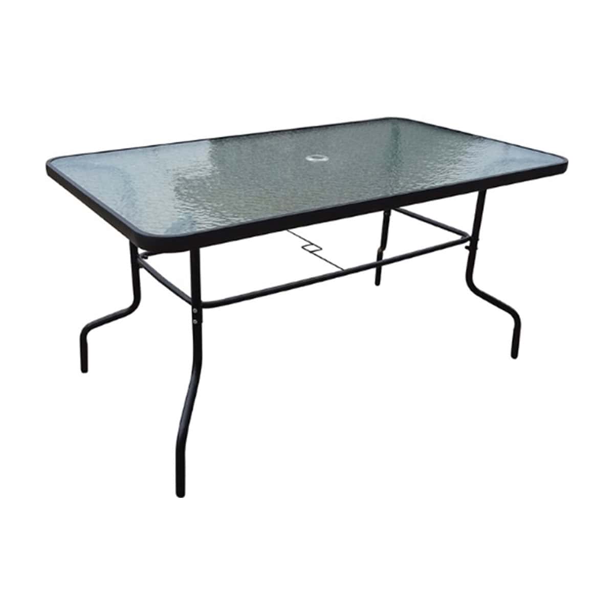 שולחן מתכת מלבני 140*80 - שחור(סינדי)