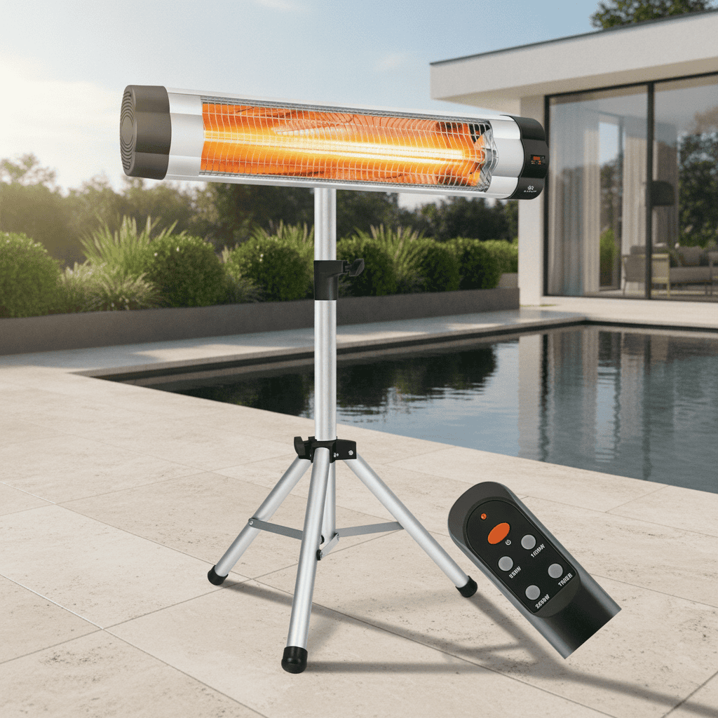 מקרן חימום אינפרא אדום עם שלט 3000W ברלין