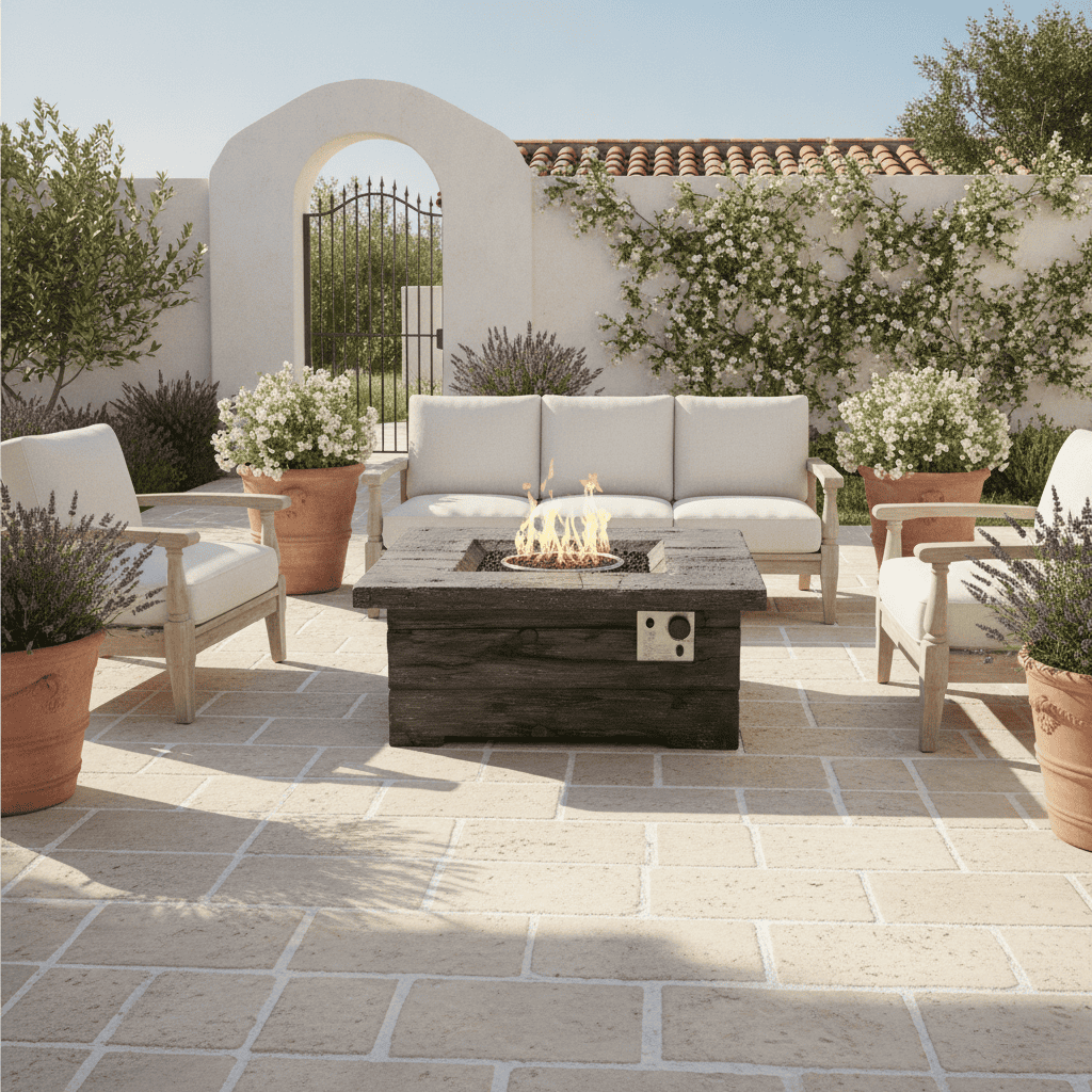 מחמם שולחני FIRE PIT מידות – 90*90*42ג(טימבר)